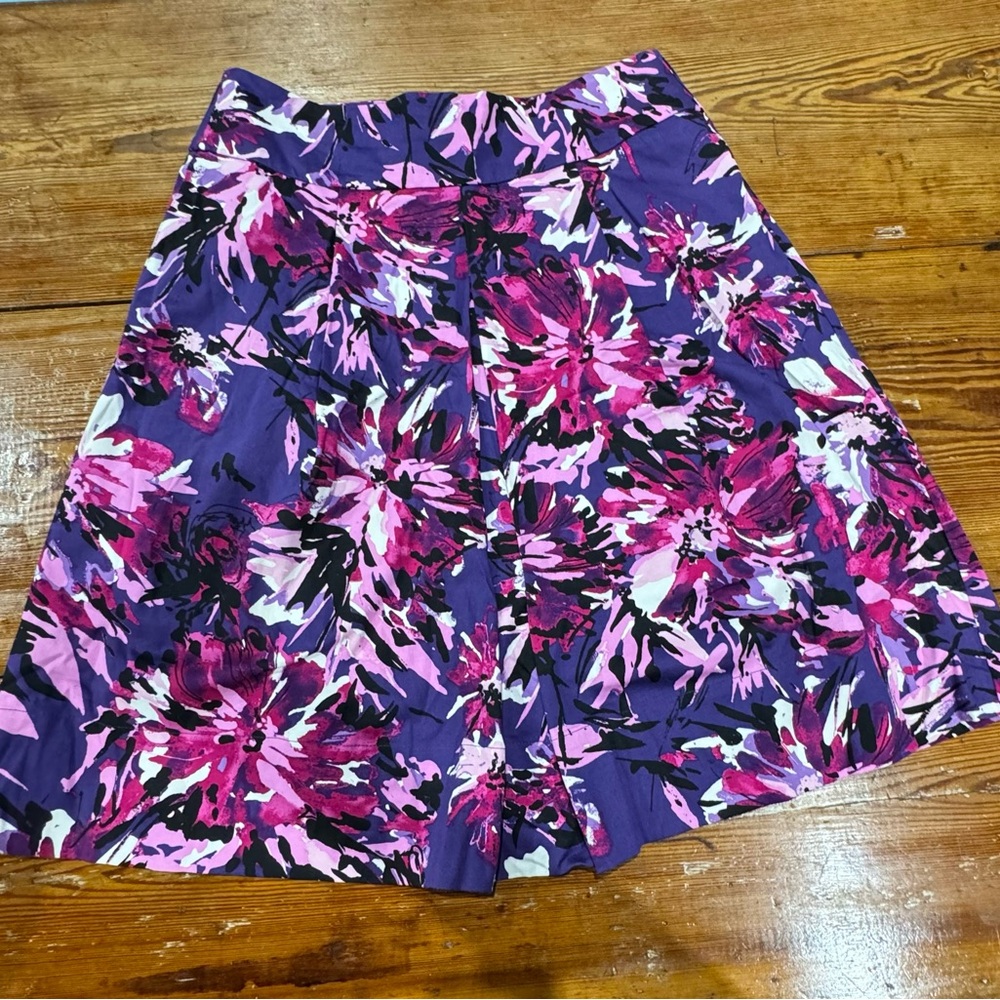 Floral skirt.